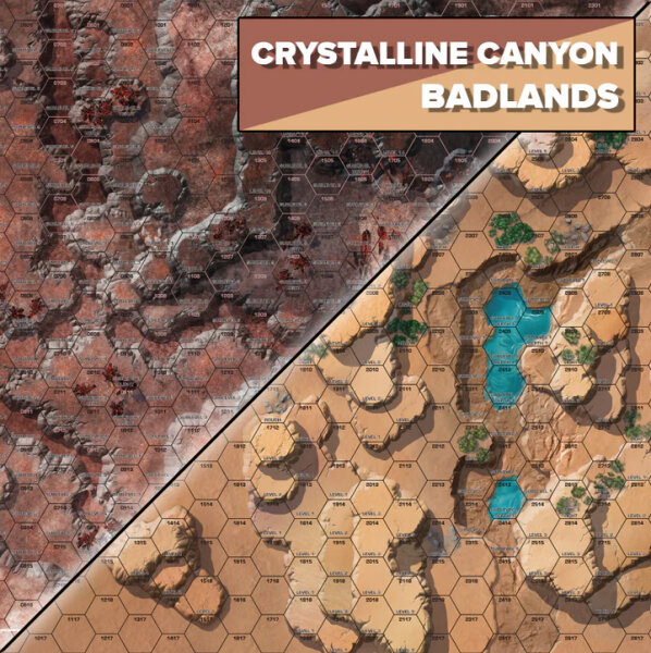 BattleTech: Neoprene Battle Mat Alien Worlds Crystalline Canyon/Badlands (EN)