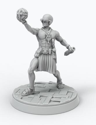John Carter of Mars RPG: Miniature Ras Tharvas (EN)