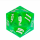 55mm Titan D20 Sharp Edge Transparent Green