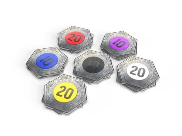 Western Legends: Metal Faro Bid Markers (EN)