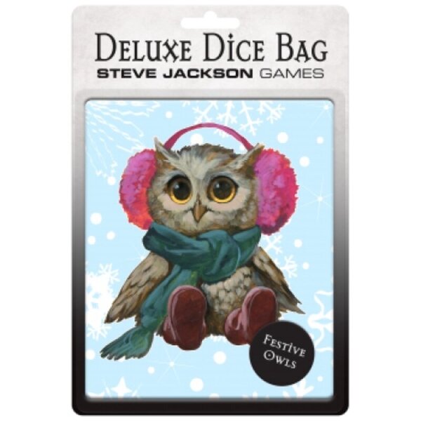 Deluxe Dice Bag Festive Owls
