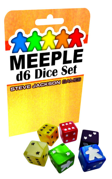 Meeple D6 Dice Set Red