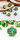 Metal & Enamel Dice Set (7) Green & Gold