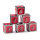 D6 - Metal & Enamel Dice Set (12) Rose & Gunmetal