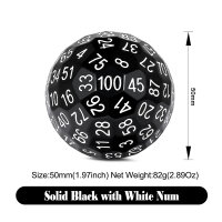D100 Dice Black