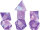 RPG Dice Set (7) Purple Cloak and Dagger