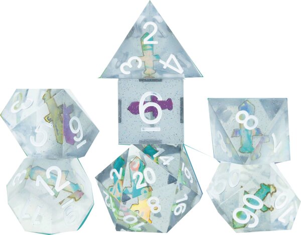 RPG Dice Set (7) Sharp Dagger