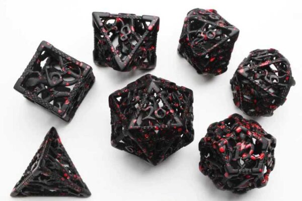 Die of Newt Dice - Black Polyhedral Set