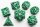 Die of Newt Dice - Green Polyhedral Set