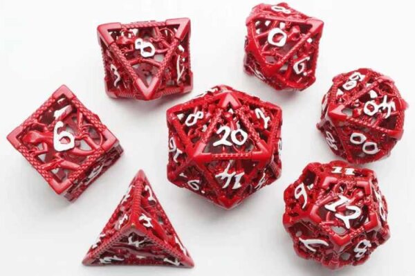 Die of Newt Dice - Red Polyhedral Set