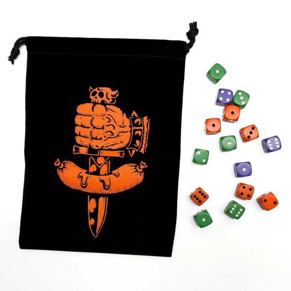 Dungeon Degenerates: Dice Bag & Dice