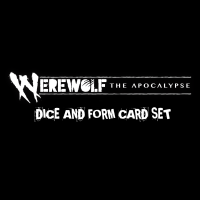 Werewolf: The Apocalypse RPG - Dice and Form Card Set (EN)