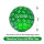 D100 Dice Green Glitter
