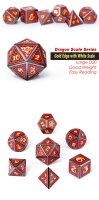 Metal & Enamel Dice Set (7) Spellbound