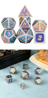 Metal & Enamel Dice Set (7) Robotics