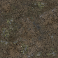Muddy Streets Gaming Mat 60x60cm Grid