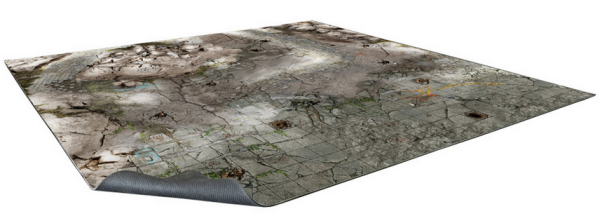 Frosty Crags Gaming Mat 60x60cm Grid