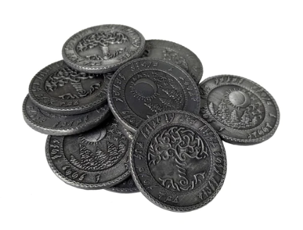 Fantasy Coins: Elven Silver Piece