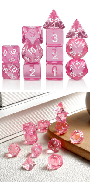 Acrylic Dice Set (12) Petals