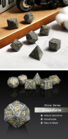 Gemstone Dice Set (7) Soapstone Natural
