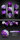 Gemstone Dice Set (7) Purple Agate Natural