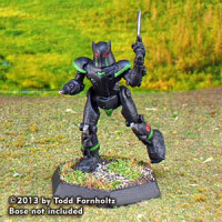 BattleTech Miniatures: Ebony Mech w/Sword Variant Parts...