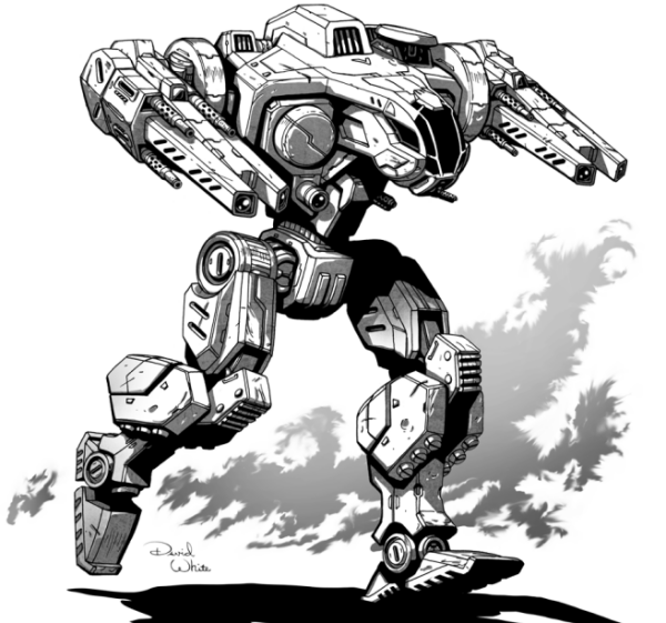 BattleTech Miniatures: Scarecrow UCU-F4 Mech - 40 Tons