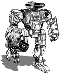 BattleTech Miniatures: Quickdraw QKD-8P Mech 60 Tons TRO Prototypes