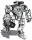 BattleTech Miniatures: Quickdraw QKD-8P Mech 60 Tons TRO Prototypes
