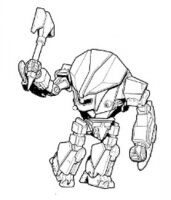 BattleTech Miniatures: Neanderthal NTL-AG Mech 80 Tons...