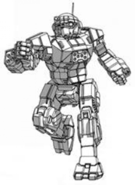 BattleTech Miniatures: Commando COM-2D Mech 25 Tons TRO Succession Wars