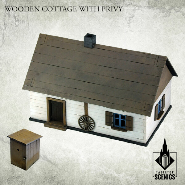 Poland 1939 WOODEN COTTAGE WITH PRIVY