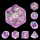Violet Sparkle RPG Dice Set (7)