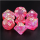 Pink Bunny RPG Dice Set (7)