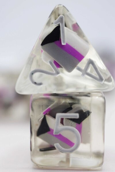 Demisexual Flag RPG Dice Set (7)