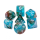Blue Nebula Glow in the Dark RPG Dice Set (7)