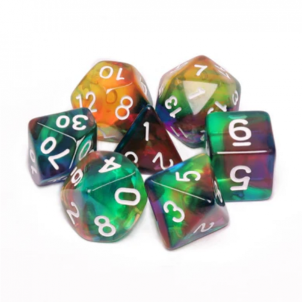 Colorful Wind RPG Dice Set (7)