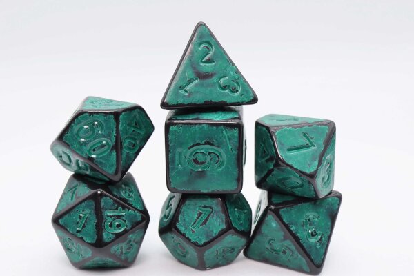 Timeworn Green RPG Dice Set (7)