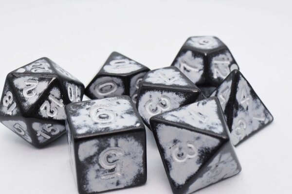 Timeworn White RPG Dice Set (7)