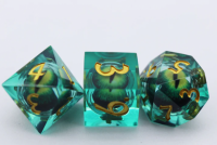 Moving Eye Sharp Edge Resin RPG Dice Set (7)