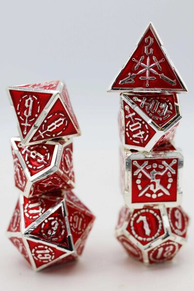 Sword of Hearts RPG Metal Dice Set (7)