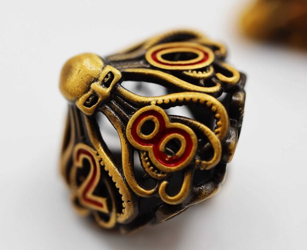 Mind Eater Hollow RPG Dice Set Gold (7)