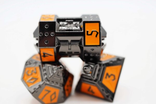 Dice 51 Moonlit Mars RPG Metal Dice Set (7)