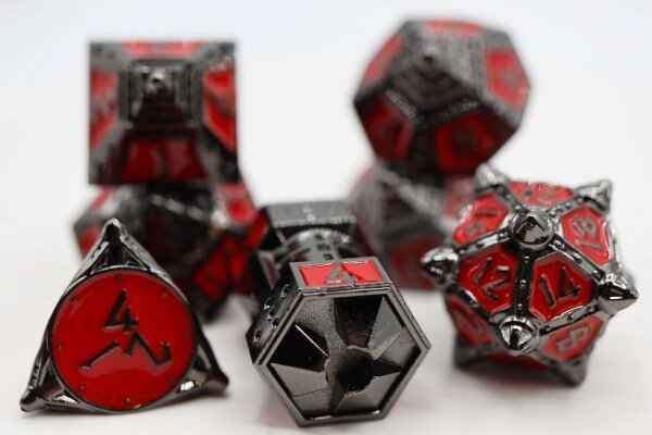 Dice 51 Blood Moon RPG Metal Dice Set (7)