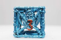 Grim Scythe Blue RPG Metal Dice Set (7)
