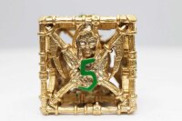 Grim Scythe Gold RPG Metal Dice Set (7)