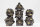 Meteor Storm Black Hole RPG Metal Dice Set (7)