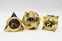 Meteor Storm Galactic Gold RPG Metal Dice Set (7)