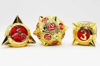 Meteor Storm Solar Ruby RPG Metal Dice Set (7)