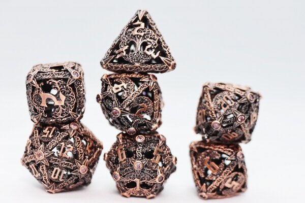 Tree of Tolerance RPG Hollow Metal Dice Set (7)